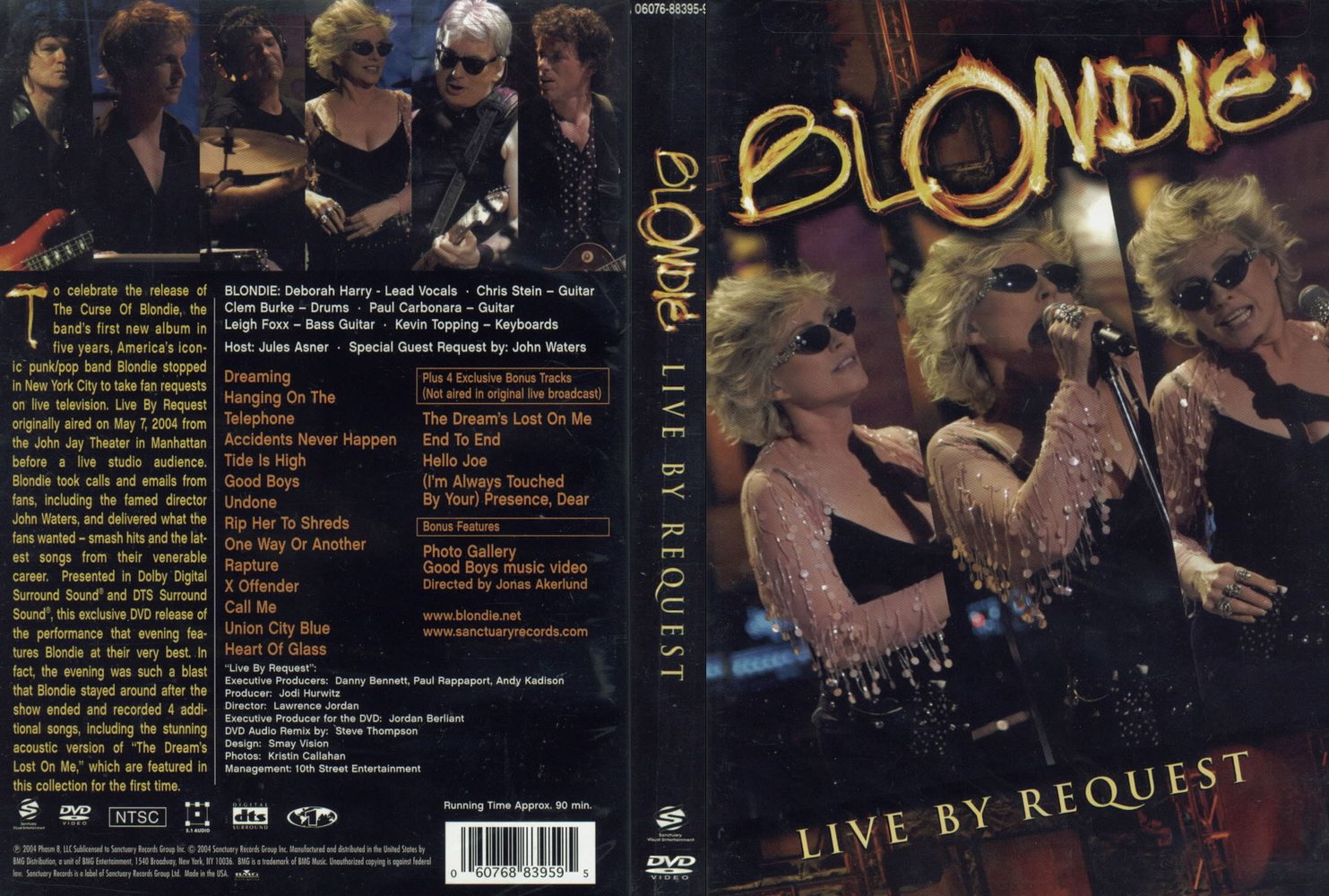 Blondie Live By Request : Front | DVD Covers | Cover Century 